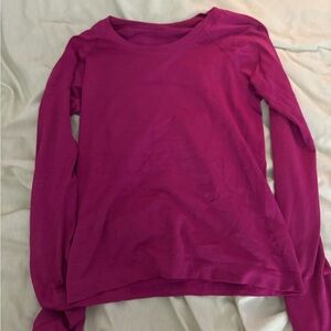 Vibrant Pink Long Sleeve Top